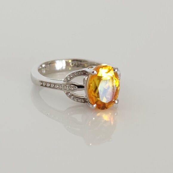 Sphalerite Quartz Ring Size 5 - Picture 1 of 9